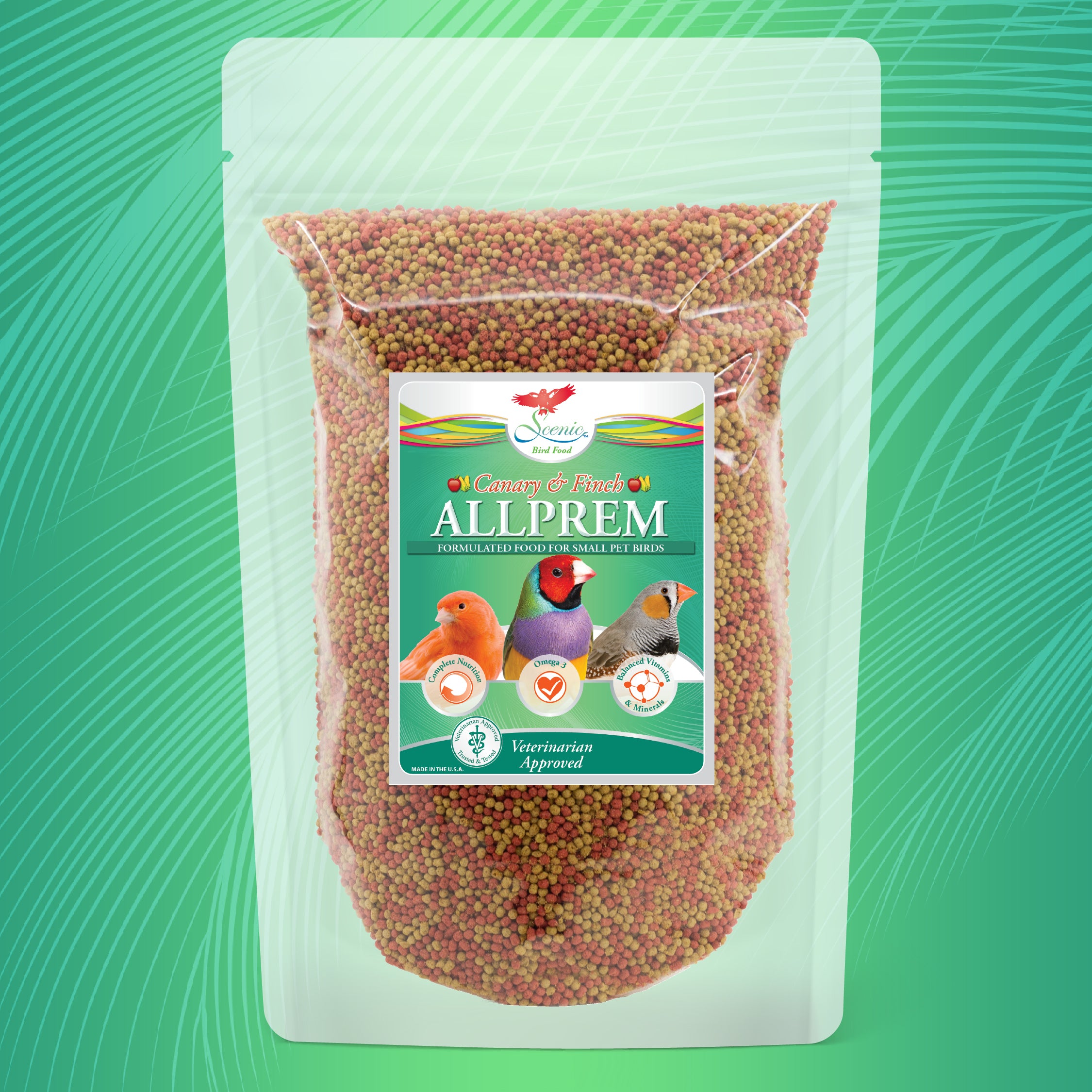 Scenic Allprem Food Bag Green Background