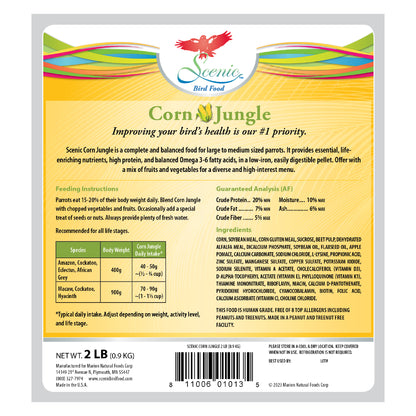 Scenic Corn Jungle 2lb Back Label