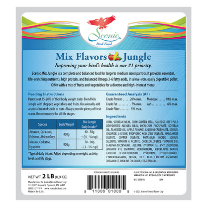 Scenic Mix Jungle 2lb Back Label